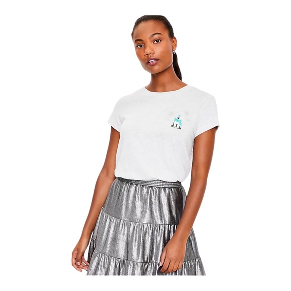 LOFT Everyday Crew Neck Polar Bear Tee - Picture 2 of 12